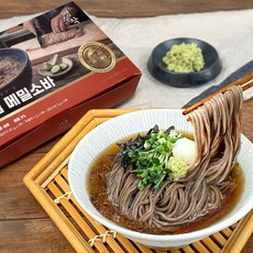 명수작 특급 메밀 소바 모밀소바 밀키트 포함 2인분, 1개, 424g