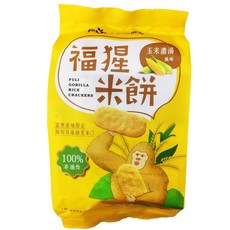 米之珍品 花蓮富里農會福猩米餅 玉米濃湯口味 花蓮越光米製成 非油炸健康米餅 伴手禮, 102g, 1套