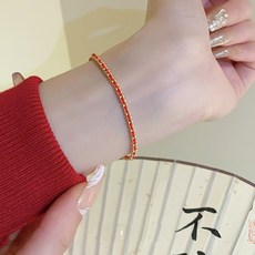 14K金復古紅繩手鍊