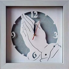 思語畫框 祈禱掛鐘經文福音掛畫相框桌飾壁聖誕禮品結婚牆壁裝飾，5折出清優惠中, 1個