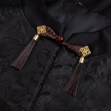 개구리 모양 단추 매듭 고정 장치 바느질 수공예 꽃무늬 치파오 천, 1개, 2. 5