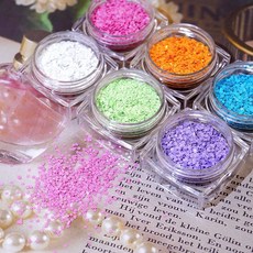 네일스토어 별 네일글리터 6종세트-5 초미니 1mm, 1개, 별 파스텔 6종