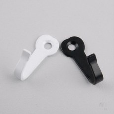 너블룸 옷걸이 옷걸이훅, 올챙이옷걸이/흑색/소/CB, 1