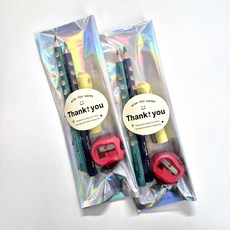 리라그루브 점보연필세트 전용연필깎이 지우개, 블루+민트