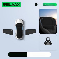 NOVA 모델y썬쉐이드 햇빛가리개 선블라인드, 1개, 흡착식 3 뒷면 측면 창 2 점심시간 캠핑에