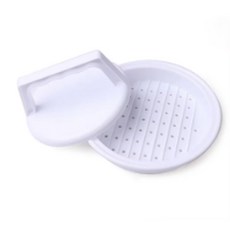 둥근 모양의 햄버거 프레스 도구 고기 쇠고기 그릴 버거 패티 메이커 몰드 주방, 1set, 1개