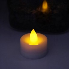 LED 초 미니 촛불 조명 전자 양초 티라이트 캔들, 화이트, 1개