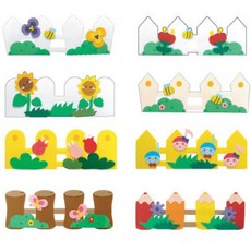 청양토이 펠트 울타리 꾸미기 환경판 소품, 1개, 음표 울타리