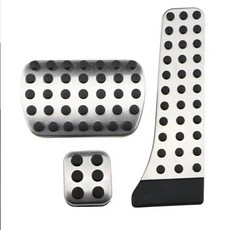 벤츠 호환용 자동차 호환 페달 W124 W202 W203 W140 W208 W210 W211 W220 R170 R171 R 클래스 브레이크 클러치 패드 커버 액세서리, AT Without Rest