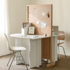 우드레이 펀칭 스탠드 타공 파티션 1500, 메이플