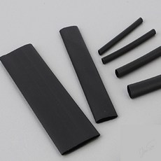 수축튜브 컬러 수축 튜브 전선 케이블 배선 누전 절연 방수 열수축 흑색, 1개