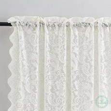 GOS 화이트 레이스 커튼 130x260cm 예쁜커텐