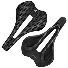 웨스트바이킹 자전거 카본 탄소섬유 3D 프린트 안장 YPZ250, 1개, 블랙