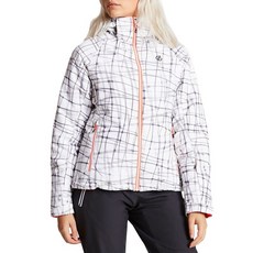 Dare2b英國 Encompass Jacket 防水透氣保暖印花滑雪服 女款 雪衣 滑雪衣 白格紋