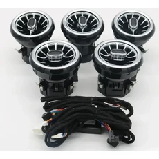 LED 부조종사 분위기 조명 에어컨 통풍구 64 색 장식 앰비언트 라이트 메르세데스 A 클래스 W177 A250, 02 CLA class W118, 02 set 6 custom