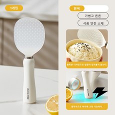 " LCLC " 흡착형 스탠딩 & 마그넷 2in1 오뚝이 밥주걱, 1개, 화이트