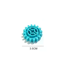 대형 입자 어린이 DIY 빌딩 블록 장난감 기계 공학 기술 조립 빌딩 블록 교육 완구, 03 16-Gear 1pcs