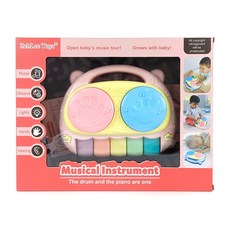 小胡玩具 寶寶音樂手拍鼓 拍拍鼓 兒童玩具, 隨機, 1個