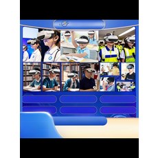 VR게임 가상현실 Pico 게임용 올인원 글래스 컨트롤러 게임기 좌우 체험, 1개, 독립 교육 일체형 기기, 기본 색상