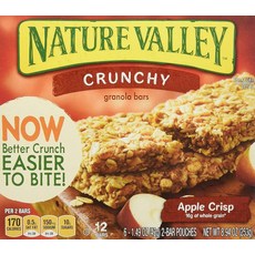 Nature Valley Apple Crisp 그래놀라 바 252.3g(8.5온스), 12 Count (Pack of 1), 사과, 252.3g, 1개