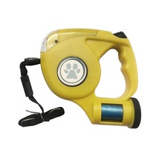 3in1 만능 애견 자동 리드줄(옐로우), 1개