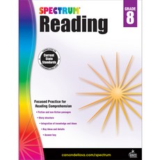 Spectrum Reading Workbook Grade 8 Paperback