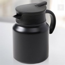 몽키 보온주전자 900ml 이중진공 무광블랙 티포트