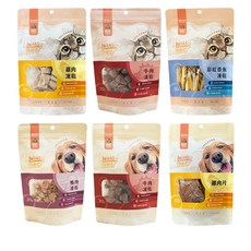 肉嗨吃 Lohas 狗零食寵物零食，狗狗肉乾，幼犬貓咪凍乾，柳葉魚凍乾，多種口味可選, 1個, 狗狗-豬耳朵條