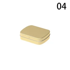 뚜껑(덮개)이 달린 미니 금속 힌지 주석 상자 빈 캔디 소형 보관함 보석 수집 케이스 가정 정리함, 01 04, 1개