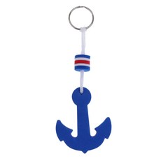shangren 키 링 플로팅 보트 키링 - 해양/수상 스포츠 /Keychain-Sailing- 세일링 부표 돌고래 서핑 보드 및 앵커, EVA, 블루 앵커