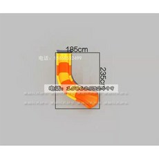야외 대형 플라스틱 공원 실외 미끄럼틀 주택, 로얄 블루 1.7m 벤드, 1개