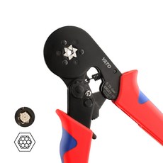 펜홀 압착기 6각 육각 페놀 페롤 단자 터미널 다용도 압착플라이어 HSC8 6-6A 야토YATO, 1개