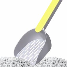 고양이 화장실 배변 모래삽 용품 펫 케어 모래 통 기성 청소 도구 위생 용기 매립 재료, 화이트