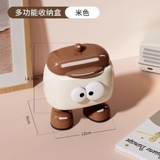 創意網紅牙籤筒棉籤2024新款牙線收納盒空盒子家用可愛卡通罐裝的, 1個, 1個裝