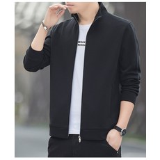 時尚新款立領開衫衛衣外套 春季戶外休閒運動百搭上衣男