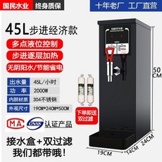 핫워터디스펜서 온수기 카페 정수기 업소용 레버, 60L, 45L+워터박스+이중블랙