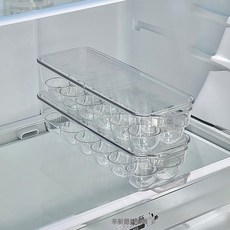 DIU 雞蛋收納盒家用廚房雞蛋收納架冰箱專用透明加厚雞蛋託, 1個, 如圖