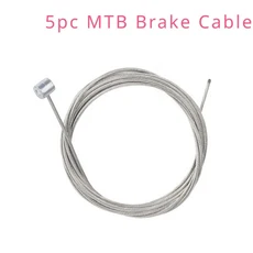 5pcs 2M 자전거 브레이크 라인 스테인레스 스틸 기어 시프트 케이블 도로 고정 내부 와이어, 02 5pcMTB Brake Cable, 1개
