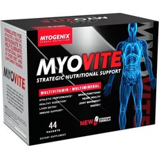 마이오제닉스 마이오바이트 운동선수 종합비타민 남녀 고성능 비타민 최적의 영양 근육 기능 일반 건강 박스당 4