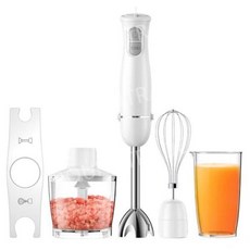 일본제 슬림핸드블렌더 멀티스틱 아이스크러셔 푸드프로세서 베이비푸드 핸디믹서, 3. 하얀