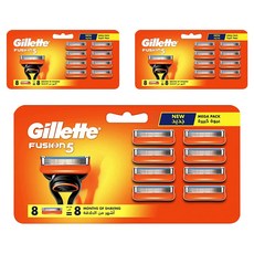 질레트 퓨전 5 면도날, 3개, 8개입