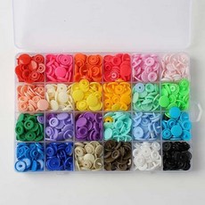 티 단추 240세트 24컬러 스프링단추 티단추기구세트 986000ea (개), 본상품