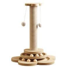 劍麻貓抓柱磨爪玩具 (逗貓轉盤), 1套