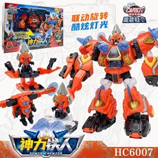 咖寶車神 拯救聯盟系列混凝土大師變形汽車飛機玩具金剛禮物, 經典-神力鐵人HC6007, 1個