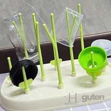 구텐샵 병 건조대 플라스틱 텀블러거치대 우유병건조대