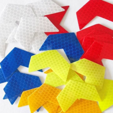 안전 반사 스티커 다용도 재귀 화물차 차량 반사 스티커 야간 스쿠터 테이프 자전거 프리즘 도로 교통 용품, 형광100p, 형광100p