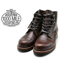 울버린 1000마일 부츠 울버린 WOLVERINE 1000MILE BOOTS CAPTOE W990075 브라운 Made in USA 맨즈 부츠 men's boots