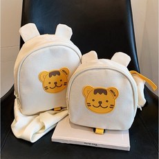 루봄 유아용 귀여운 캐릭터 백팩 안전 스트랩 미아방지가방, Small, 1개, Yellow Tiger