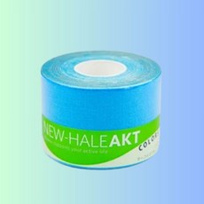 New-HALE AKT 肌貼 5cmx5m 松石藍色 日本製肌內效運動貼布 / 運動肌貼, 1個, 1個裝