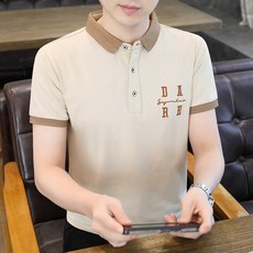 2026男士夏季Polo衫 短袖休閒衫 條紋翻領T恤 輕薄透氣 商務運動打底衫